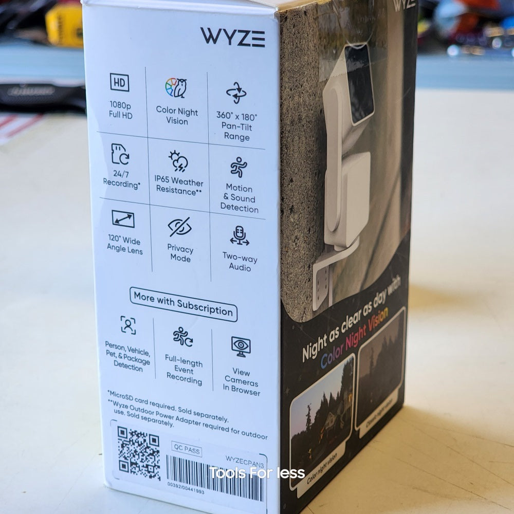 WYZE PAN V3 WIRED INDOOR/OUTDOOR 1080P HD HOME WYZE PAN V3 WIRED INDOOR/OUTDOOR 1080P HD HOME